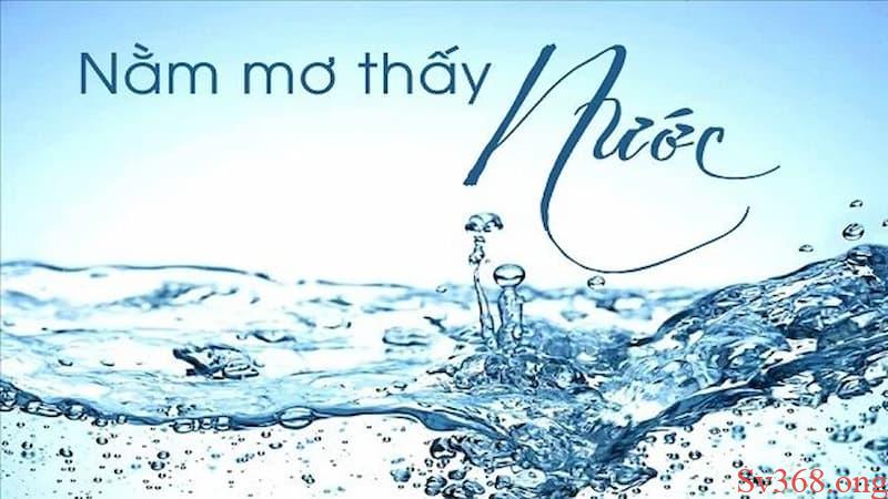 mơ thấy nước